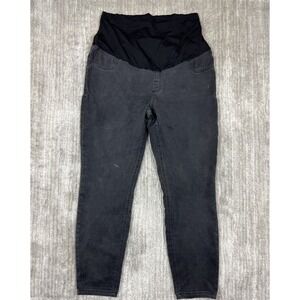 Great Expectations Maternity Jeans Extra Large 16-18 Black Denim Pants Skinny
